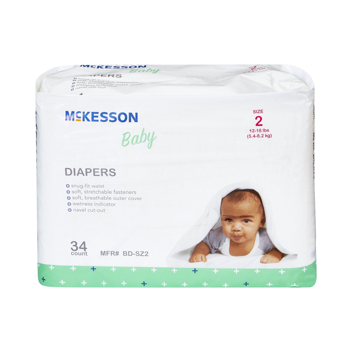 McKesson Baby Diapers, Size 2 BD-SZ2