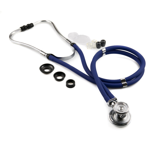 Sprague Stethoscope McKesson LUMEON™ Blue 2-Tube 22 Inch Tube Double Sided Chestpiece - 01-641NGM