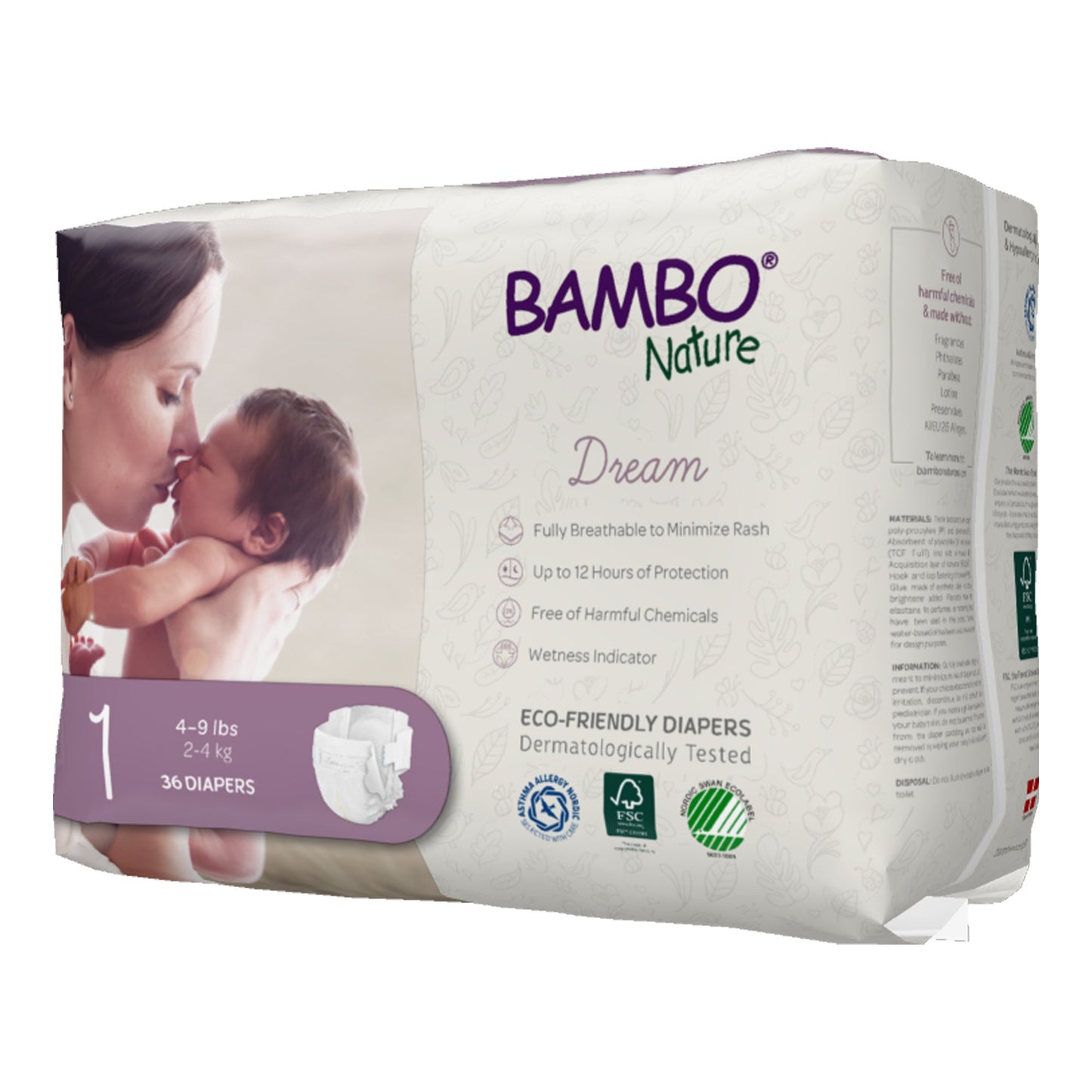 Bambo® Nature Diaper, Size 1 1000016923