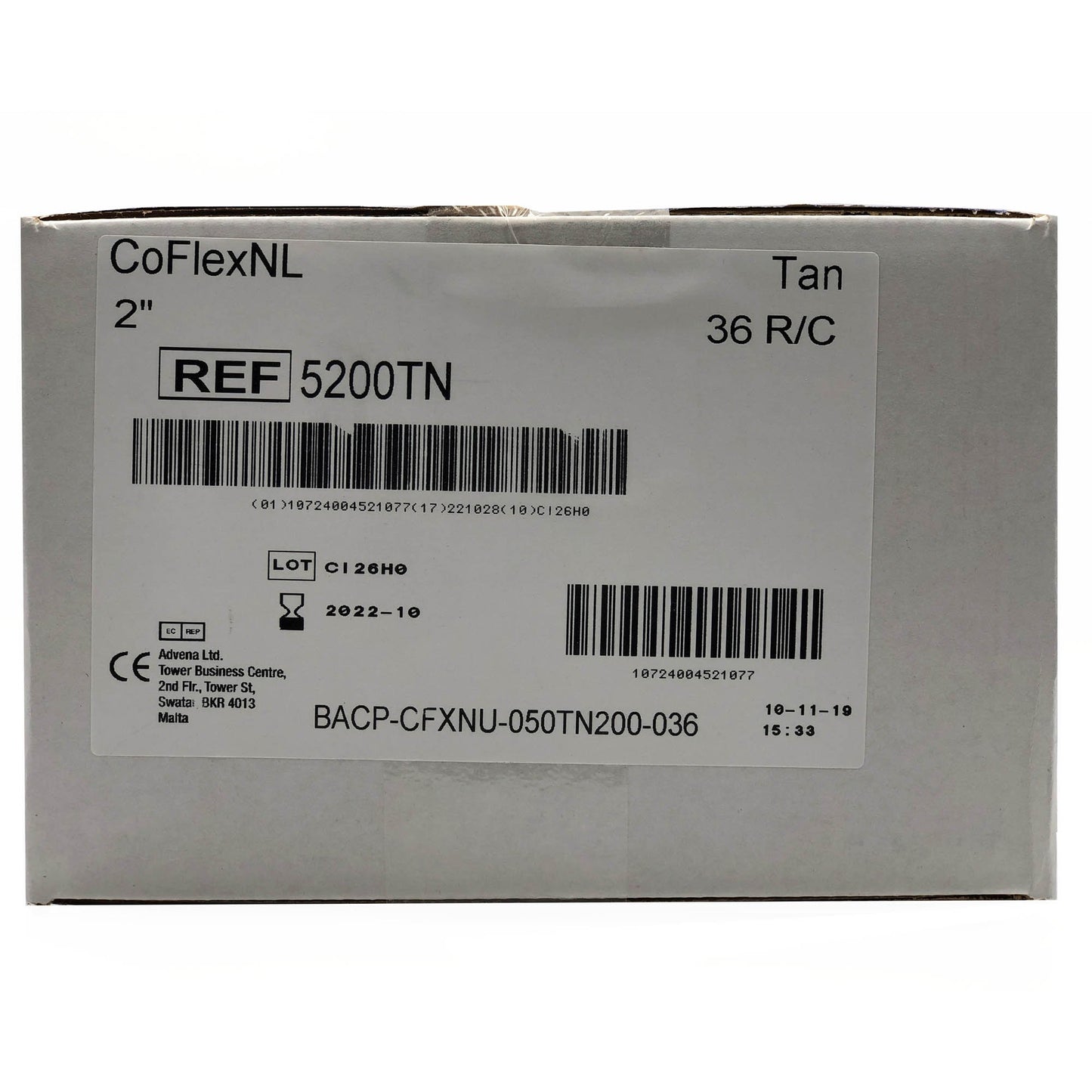 CoFlex® NL Self-adherent Closure Cohesive Bandage, 2 Inch x 5 Yard 5200TN-036