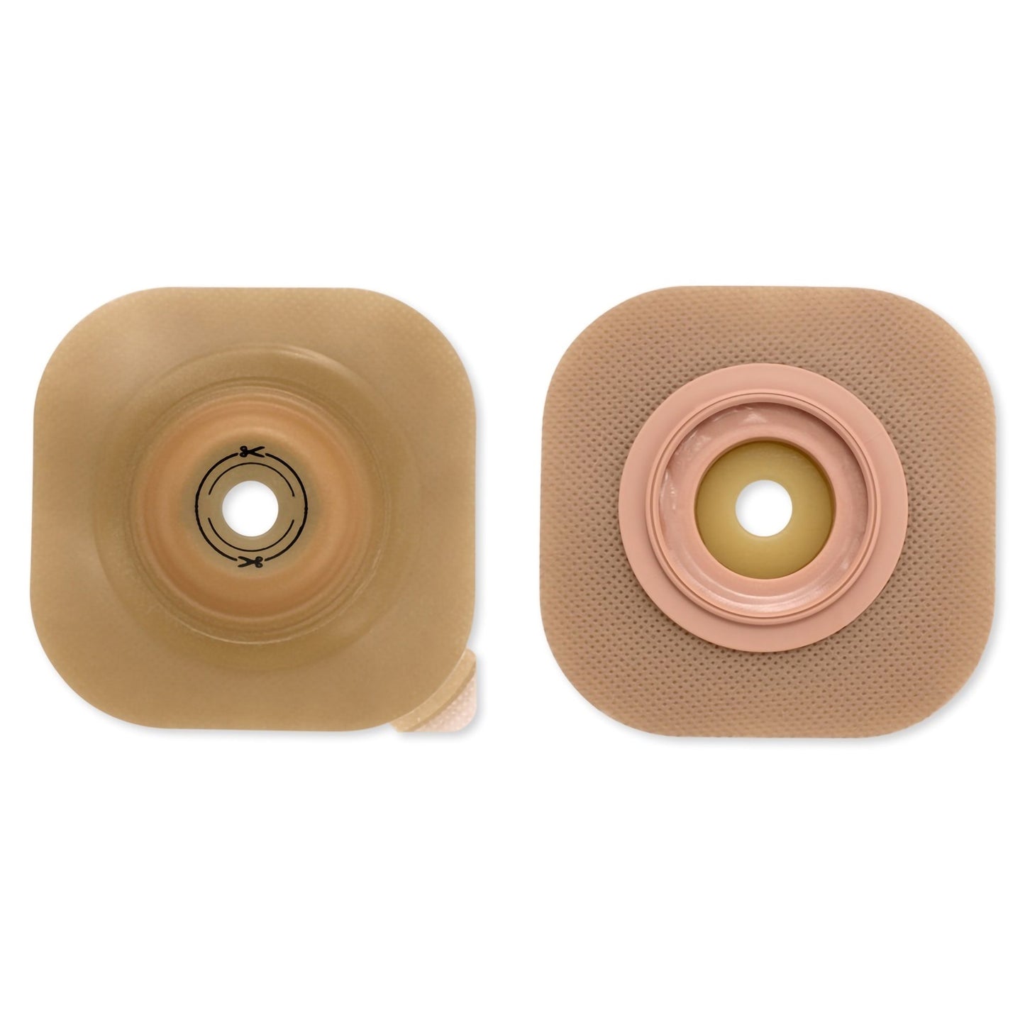 Ostomy Barrier CeraPlus™ New Image™ Trim to Fit, Extended Wear Adhesive without Tape 57 mm Flange Up to 1-1/2 Inch Opening - 15303