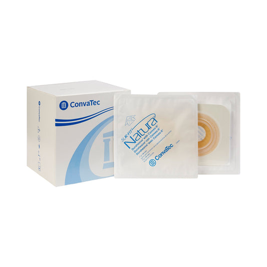 Ostomy Barrier Sur-Fit Natura® Precut, Extended Wear Durahesive® Adhesive 45 mm Flange Sur-Fit Natura® System Hydrocolloid 1-1/8 Inch Opening 4-1/2 X