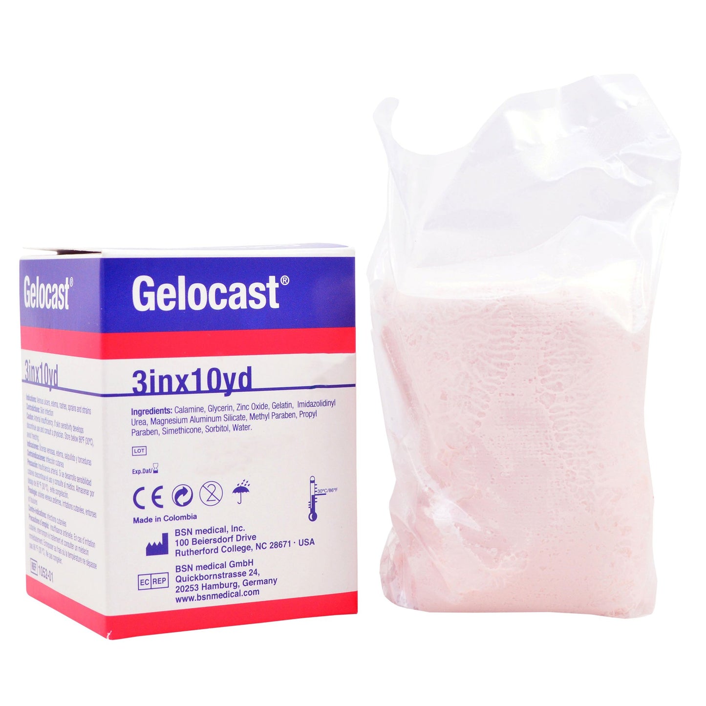 Gelocast® Unna Boot with Calamine, 3 Inch x 10 Yard 01052