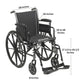 McKesson Manual Lightweight Wheelchair, 18 Inch Seat Width 146-K318ADDA-SF