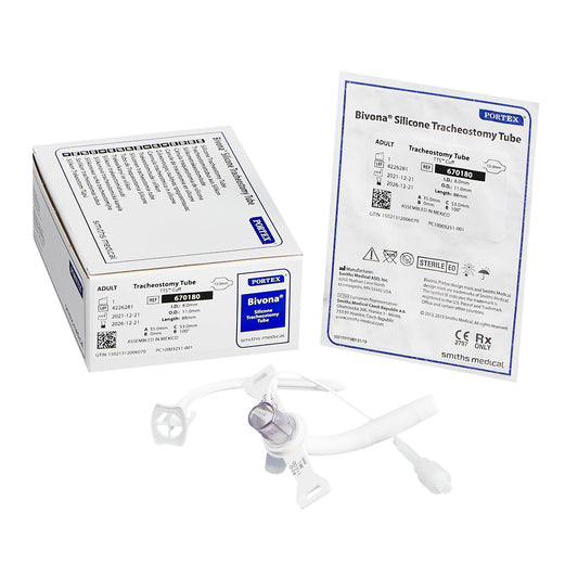 Cuffed Tracheostomy Tube Bivona® TTS™ Disposable IC Size 8.0 Adult - 670180