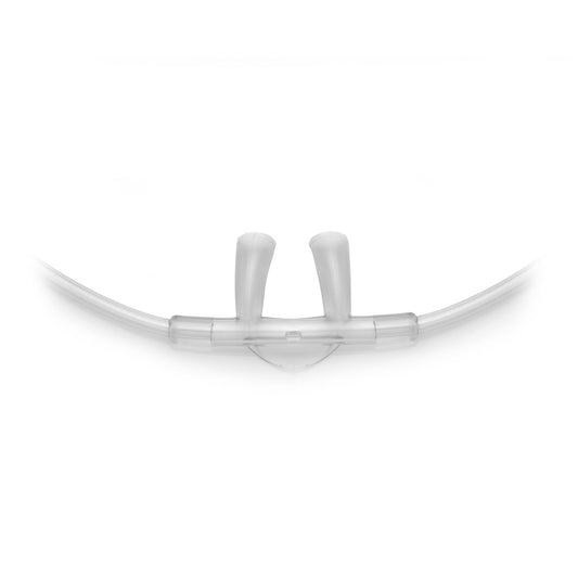 Nasal Cannula Hudson RCI® Adult Curved Prong / Flared Tip 7 Foot O2 Line - HUD1104