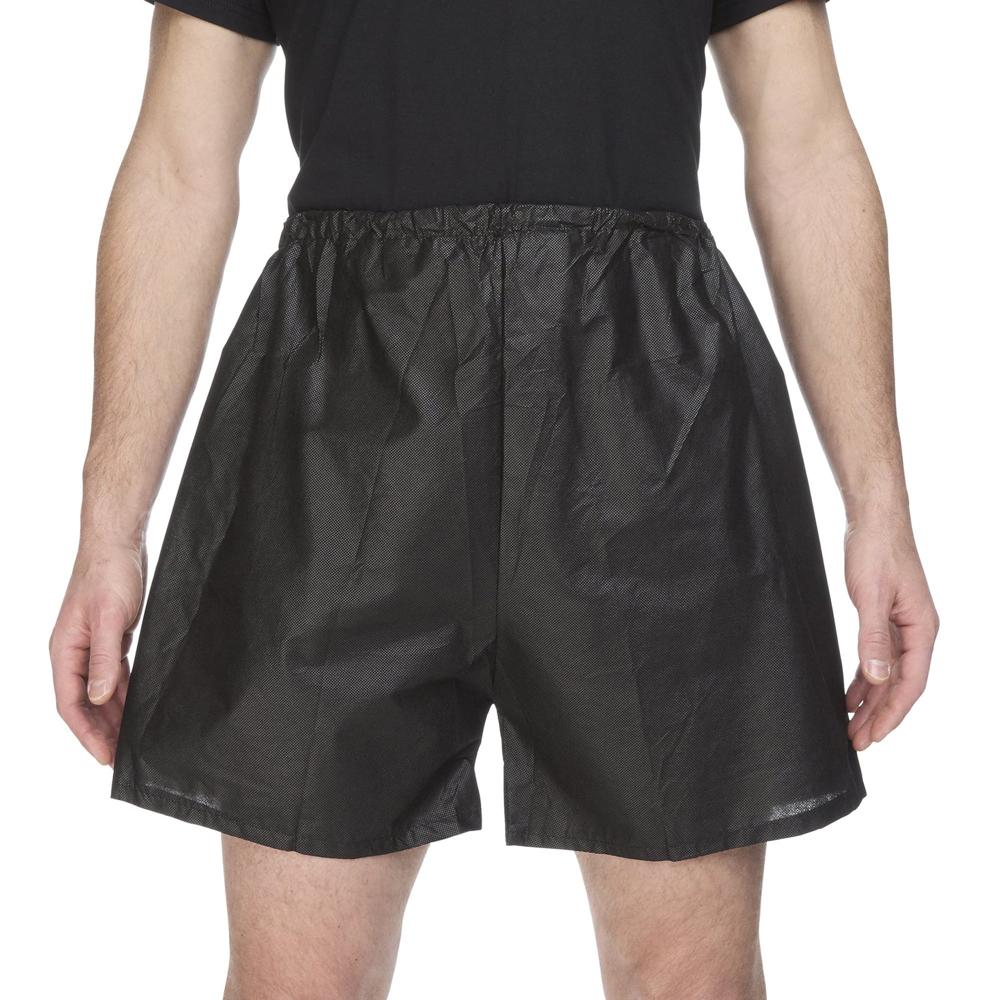 Exam Shorts Reflections™ Large / X-Large Black Spunbond Polypropylene Adult Disposable - 900532