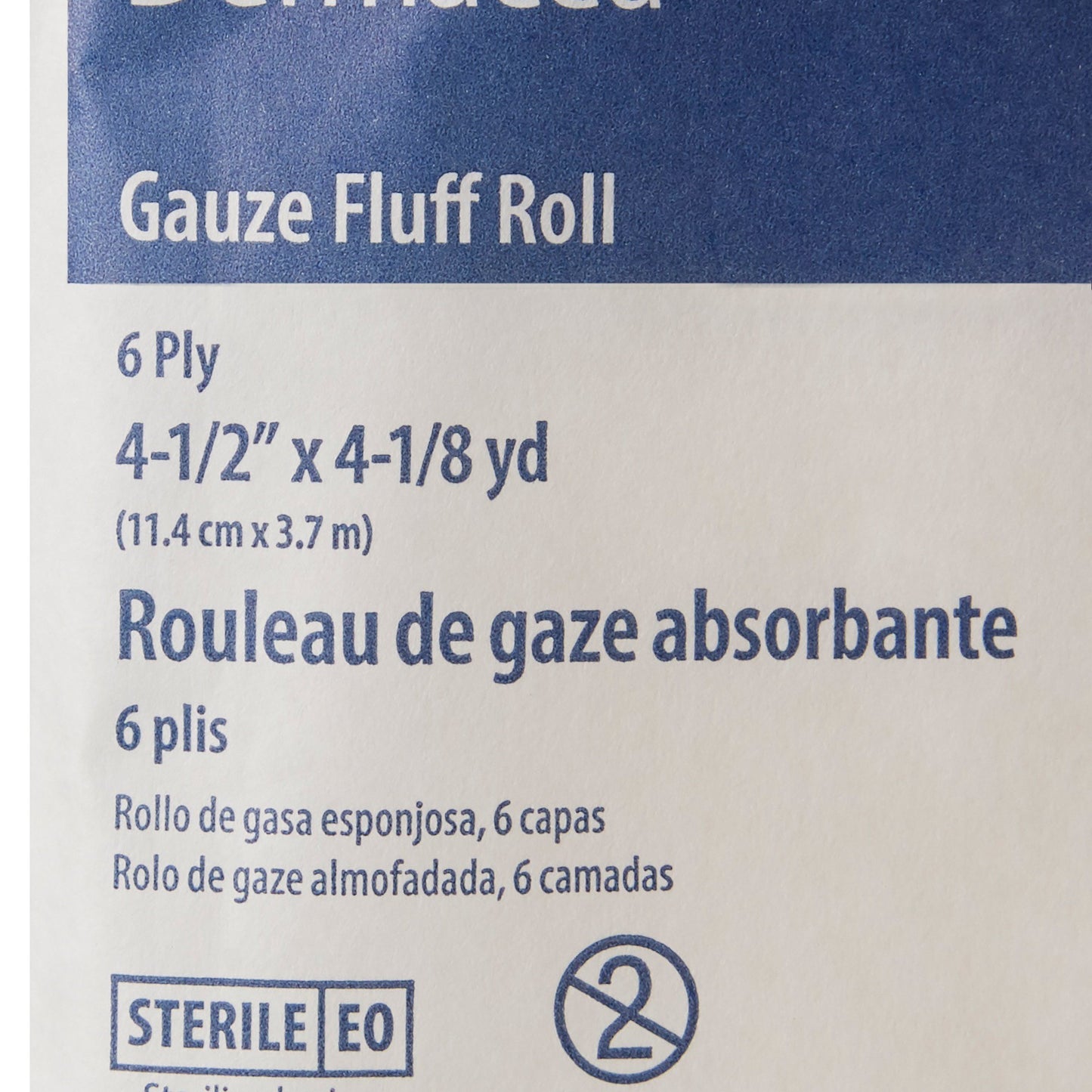 Dermacea™ Sterile Fluff Bandage Roll, 4-1/2 Inch x 4-1/10 Yard, 6-Ply 441103