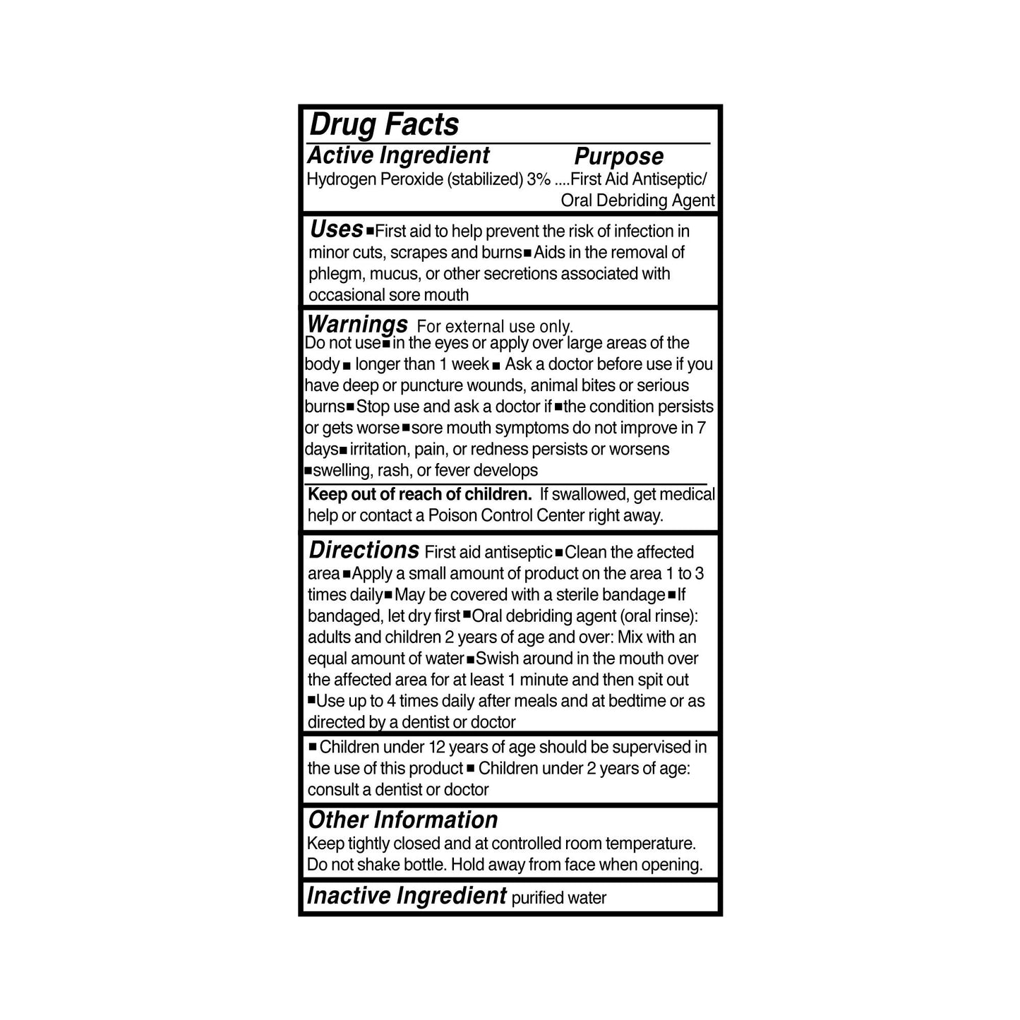 McKesson Hydrogen Peroxide Antiseptic, 16-ounce bottle 23-D0012