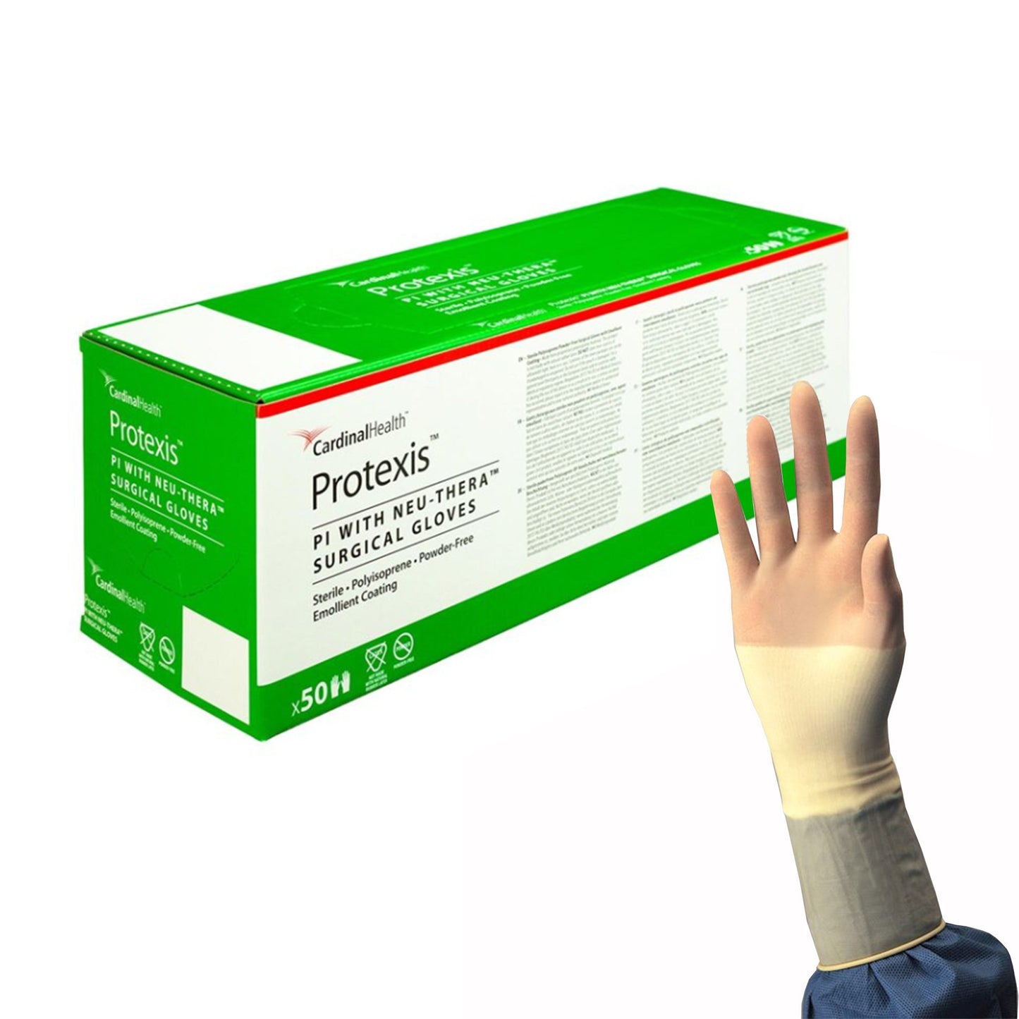 Surgical Glove Protexis™ PI with Neu-Thera® Size 6.5 Sterile Polyisoprene Standard Cuff Length Smooth Ivory Not Chemo Approved - 2D73TE65