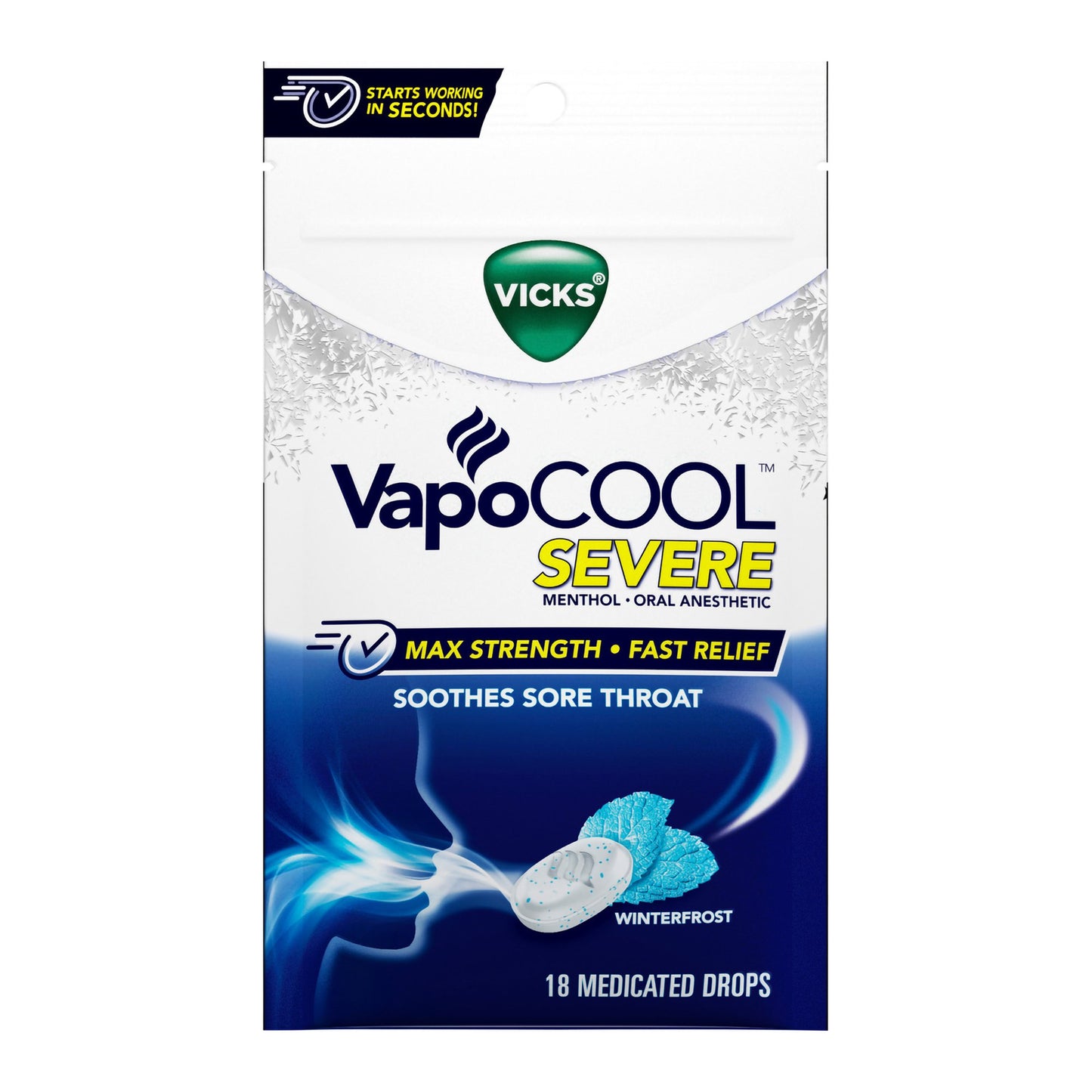 Vicks VapoCool Severe Medicated Drops Winterfrost 32390003970