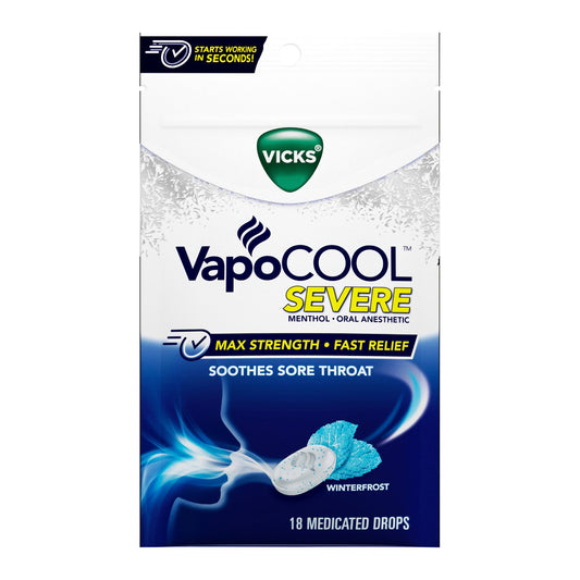 Vicks VapoCool Severe Medicated Drops Winterfrost 32390003970