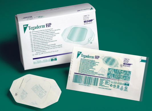 3M™ Tegaderm™ HP Transparent Film Dressing, 4 x 4¾ Inch Oval 9536HP