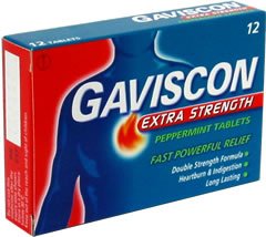 Gaviscon Antacid Chewable Tablets Extra Strength, Peppermint Flavor 00135009826