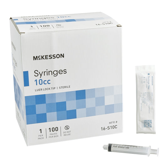 General Purpose Syringe McKesson 10 mL Luer Lock Tip Without Safety - 16-S10C