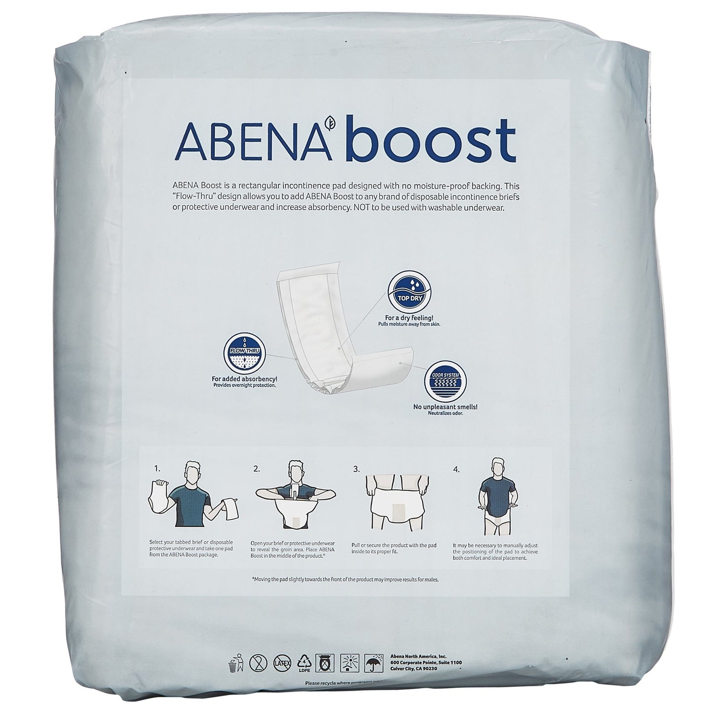 Abena® Boost Maxi Incontinence Booster Pad, 6¼ x 24 Inch 1000017213