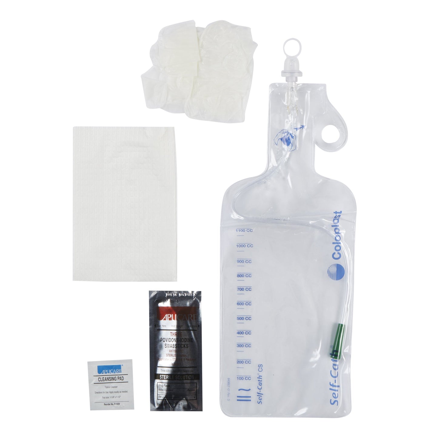 Intermittent Closed System Catheter Tray Self-Cath® Straight Tip 14 Fr. Without Balloon Lubricated PVC - 1014