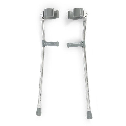 Forearm Crutches Mckesson Adult Steel Frame 300 lbs. Weight Capacity - 146-10403