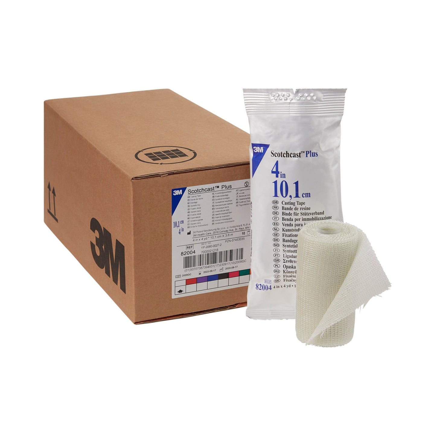 3M™ Scotchcast™ Plus White Cast Tape, 4 Inch x 4 Yard 82004