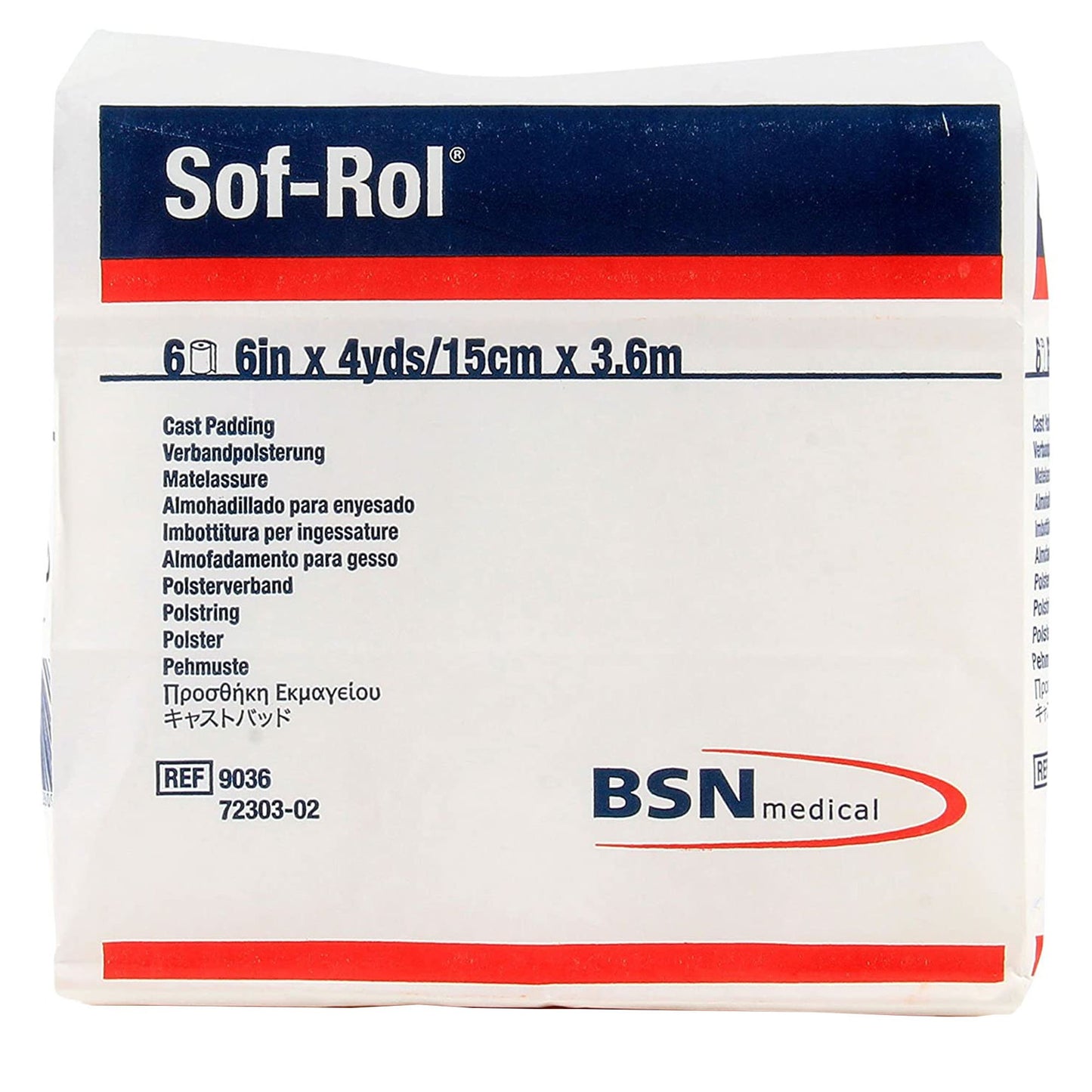 Cast Padding Undercast Sof-Rol® 6 Inch X 4 Yard Rayon NonSterile - 9036