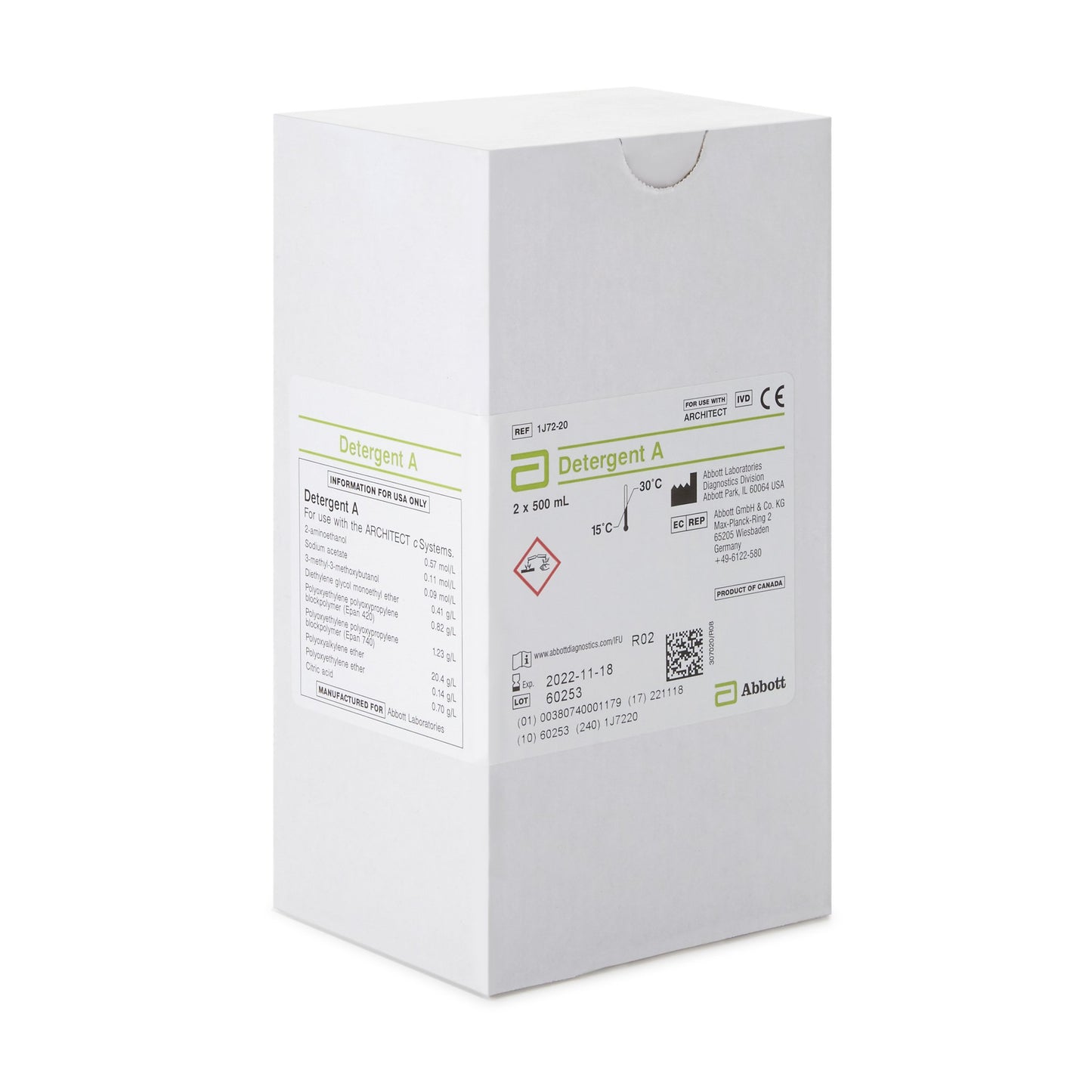 Architect™ Detergent A Reagent for use with Architect C16000 Analyzer 01J7220