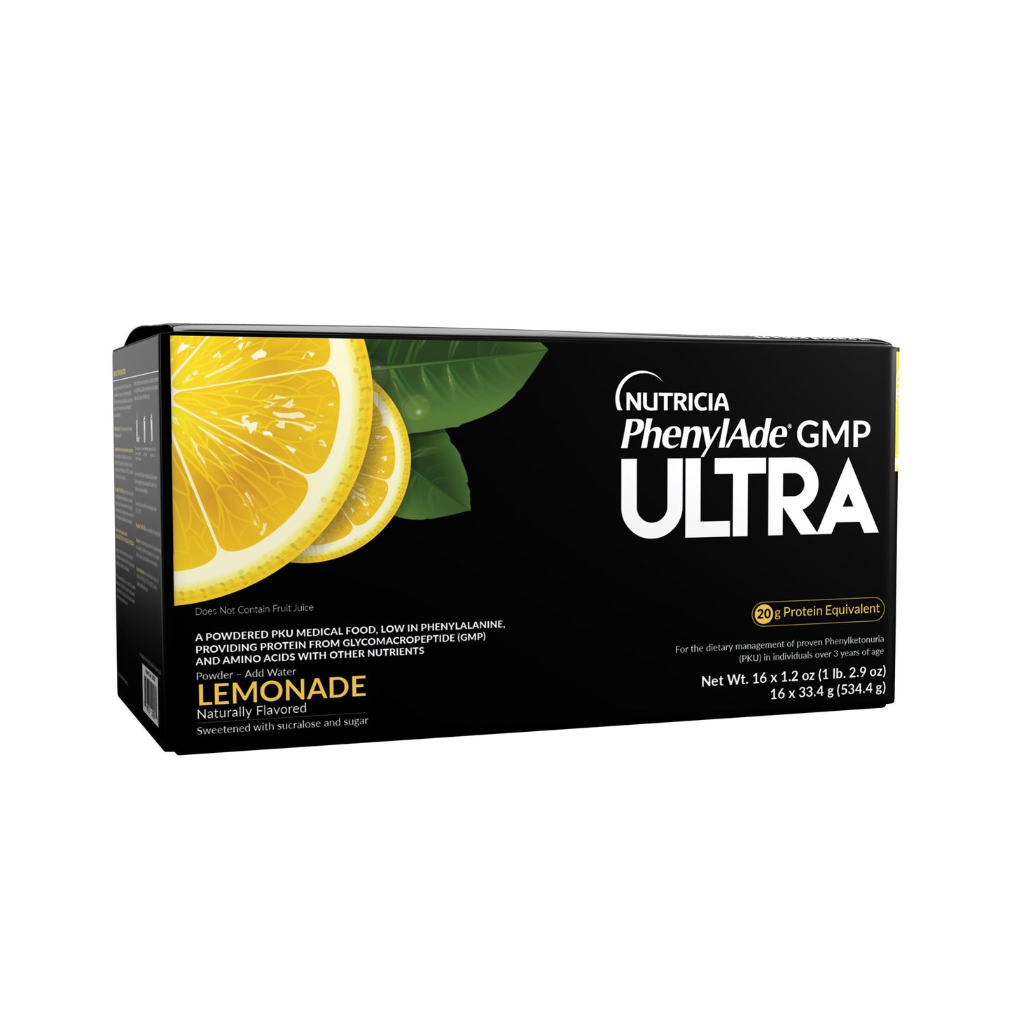 Oral Supplement PhenylAde® GMP ULTRA Lemonade Flavor Powder 1.2 oz. / 33.4 Gram Individual Packet 201718