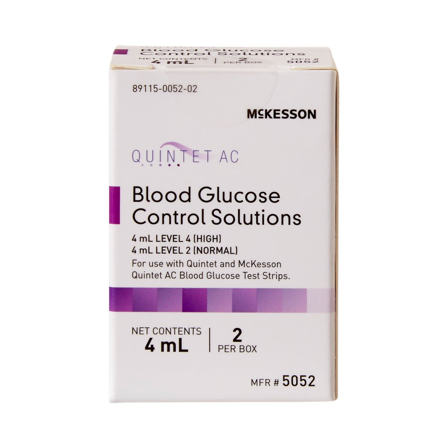 McKesson Quintet AC® Glucose Control Solution, 4 mL 5052