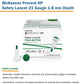 McKesson Prevent® HP Push Button Safety Lancet, 21 Guage 16-PBHPSL21G1.8X