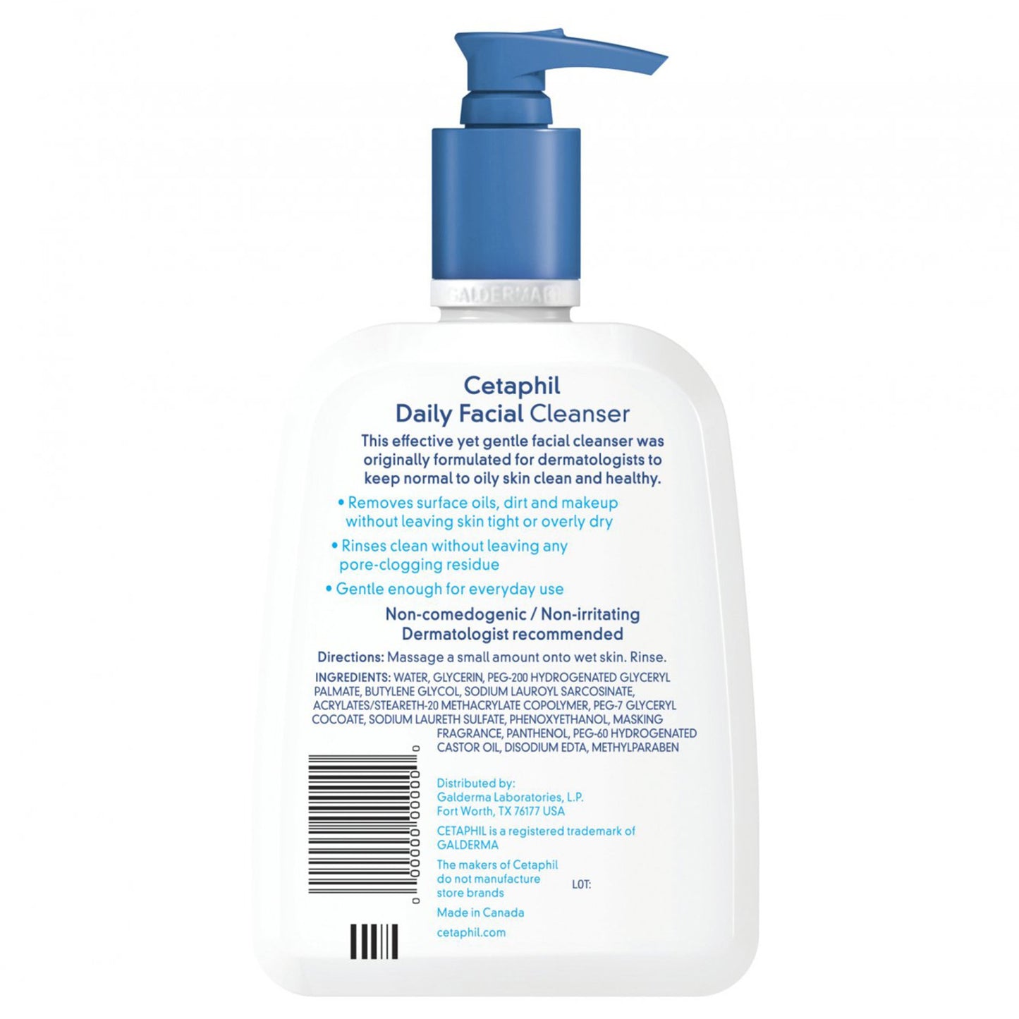 Cetaphil® Unscented Daily Facial Cleanser, 16 oz. 30299392734