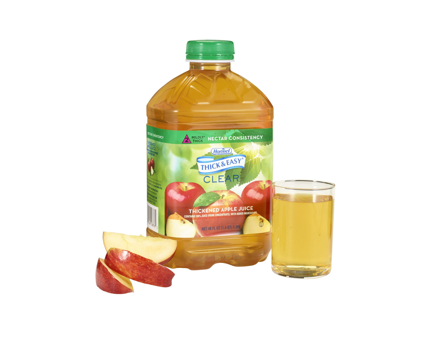Thick & Easy® Nectar Consistency Apple Juice Thickened Beverage, 46-ounce bottle 28876