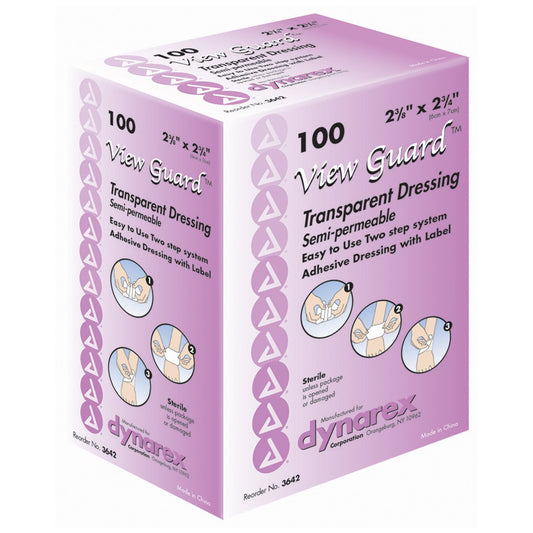 Transparent Film Dressing View Guard™ 2-3/8 X 2-3/4 Inch 2 Tab Delivery Rectangle Sterile - 3642