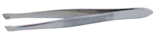 Tweezers Grafco® 3-1/2 Inch Length Floor / Office Grade Stainless Steel NonSterile NonLocking Thumb Handle Straight Blunt Tips - 1785