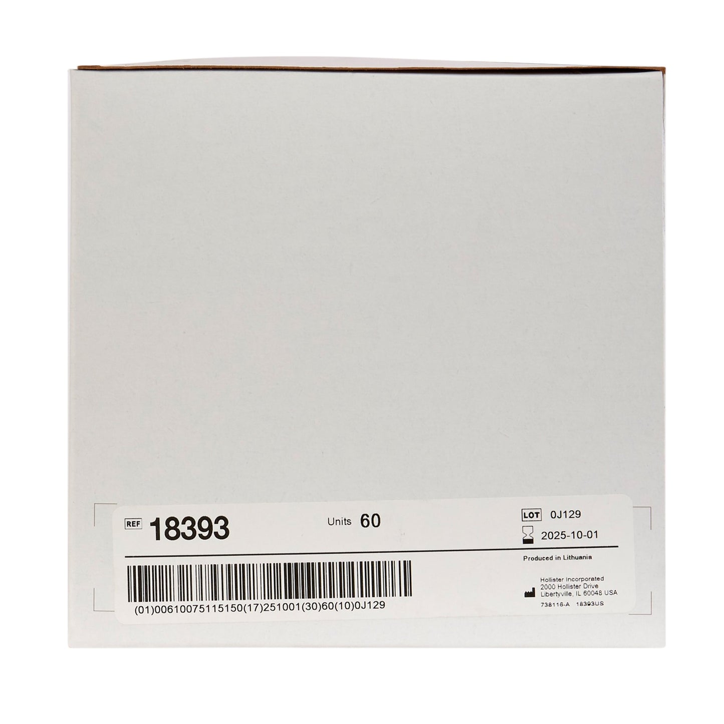 New Image™ 18393 Two-Piece Beige Ostomy Pouch, Pre-cut to Fit 57 mm, Red Match 18393