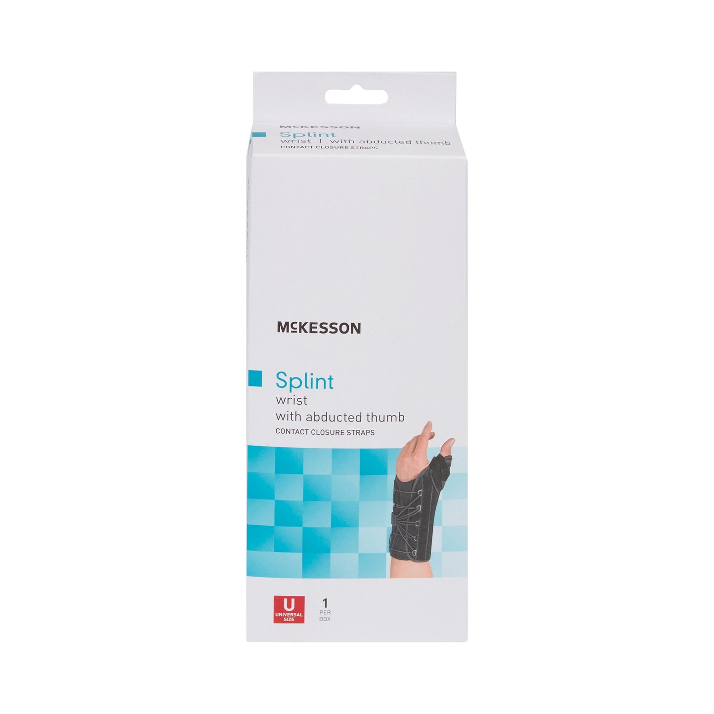 McKesson Left Wrist Splint with Abducted Thumb, One Size Fits Most 155-81-87490