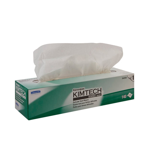 Delicate Task Wipe Kimtech Science Kimwipes Light Duty 140 Count Box 14-7/10 X 16-3/5 Inch NonSterile Disposable - 34256