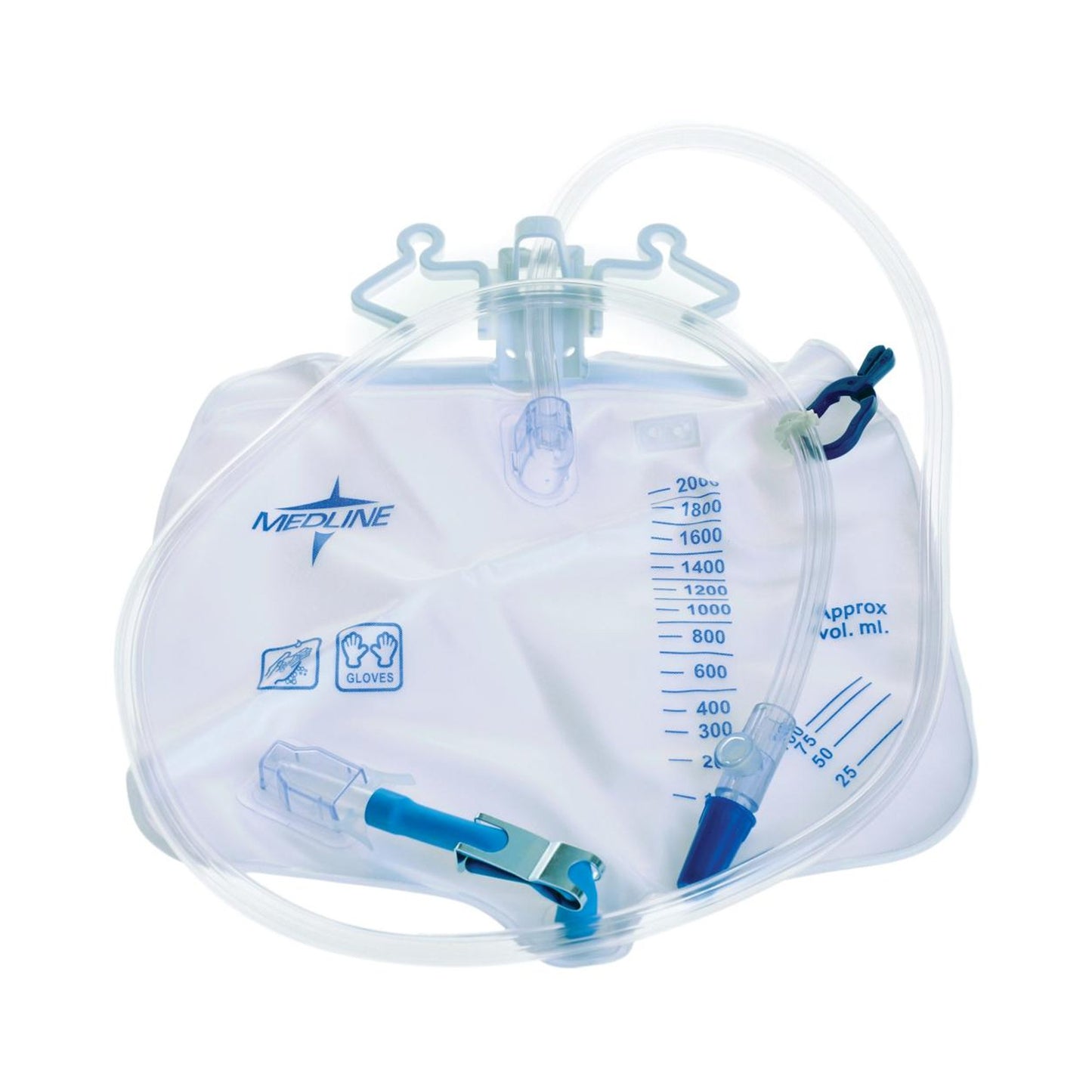 Medline Medline Urinary Drain Bag With Metal Clamp DYND15203, 1 Each
