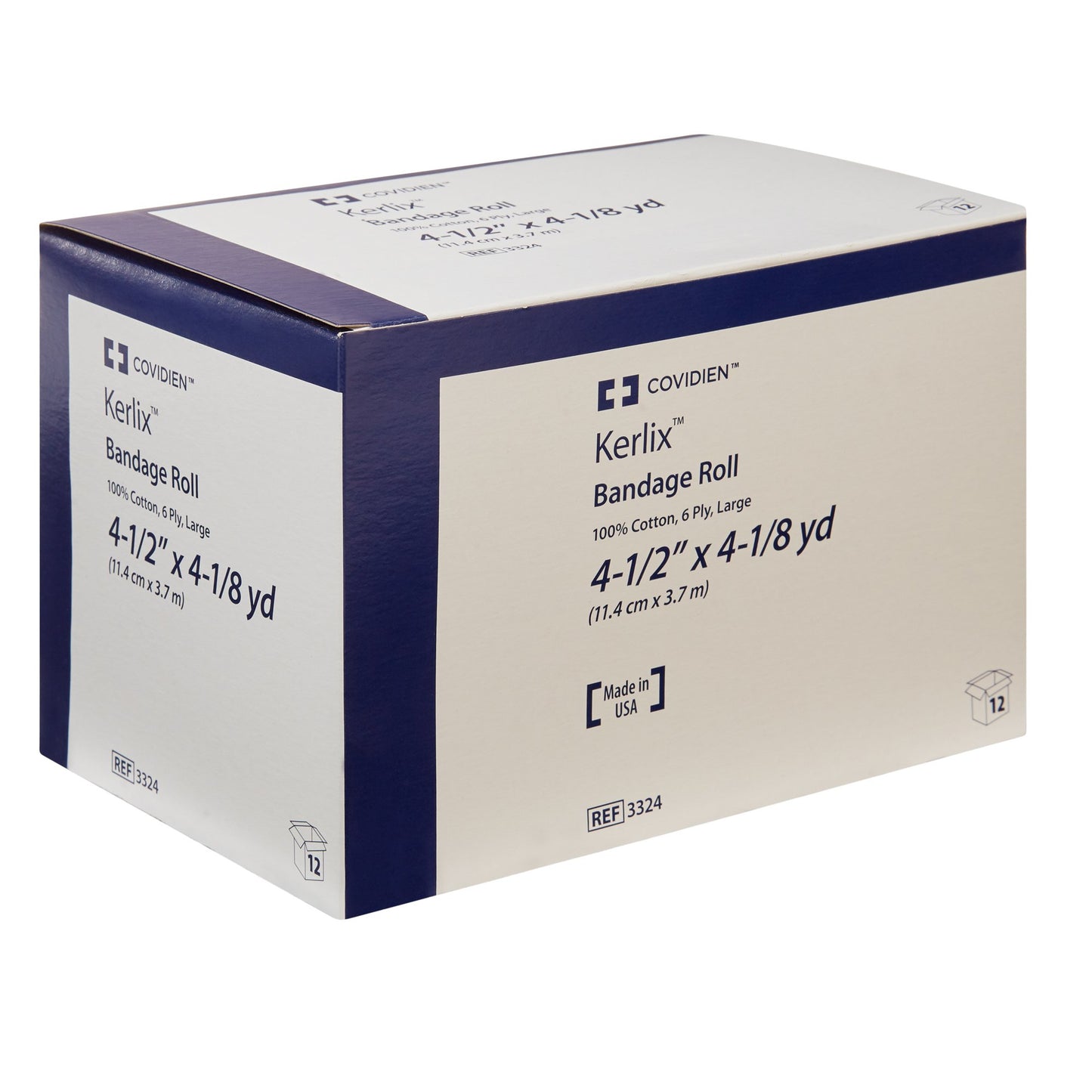 Kerlix™ Fluff Bandage Roll, 4-1/2 Inch x 4-1/10 Yard, 6-Ply 3324