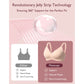 Nursing Bra Momcozy Jelly Strip 36 to 38 Inch Chest Large Beige Back Hook and Eye Closure Adjustable Shoulder Strap FB046-SK100L-A