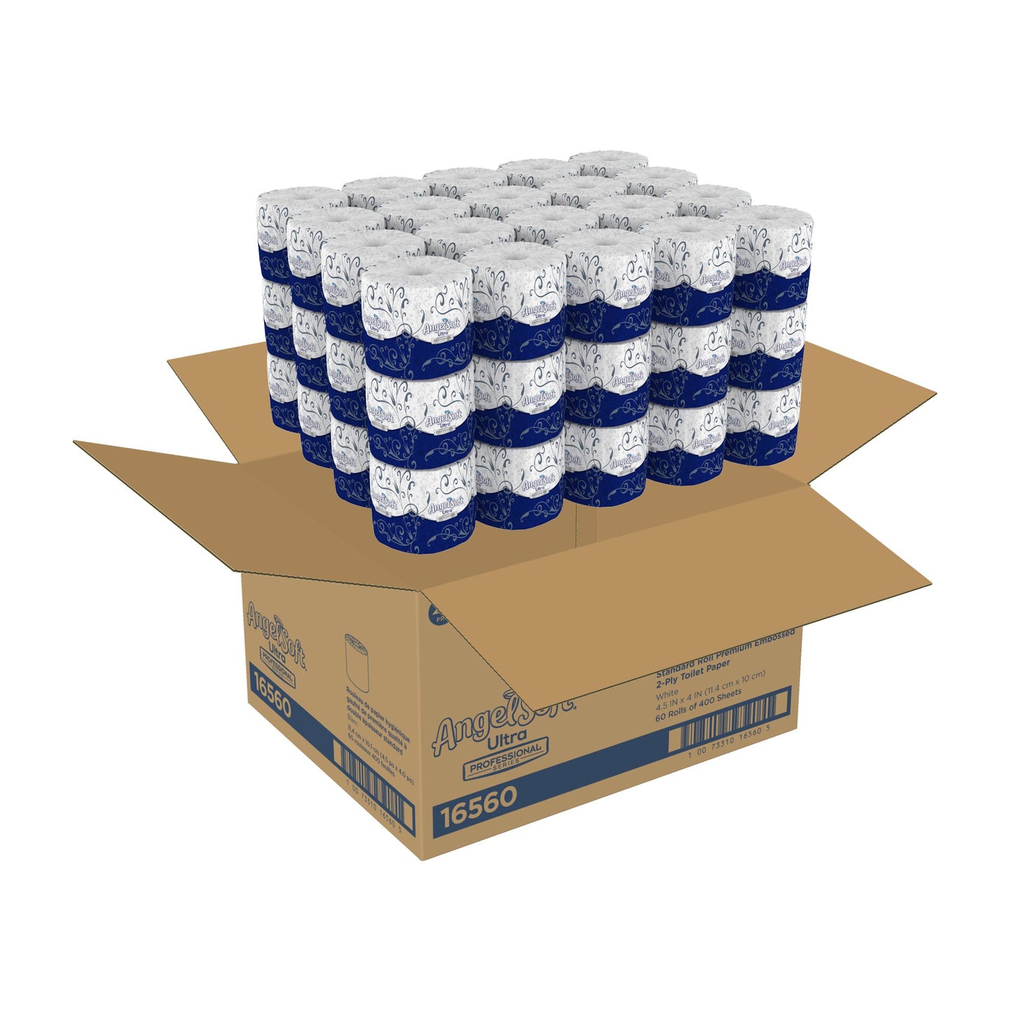 Angel Soft® Ultra Professional Series Toilet Paper, Soft, Absorbent, Two-Ply 16560