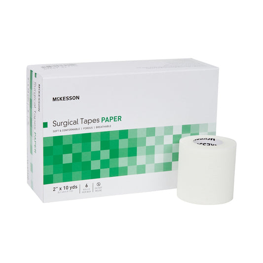 Medical Tape McKesson White 2 Inch X 10 Yard Paper NonSterile - 16-47320