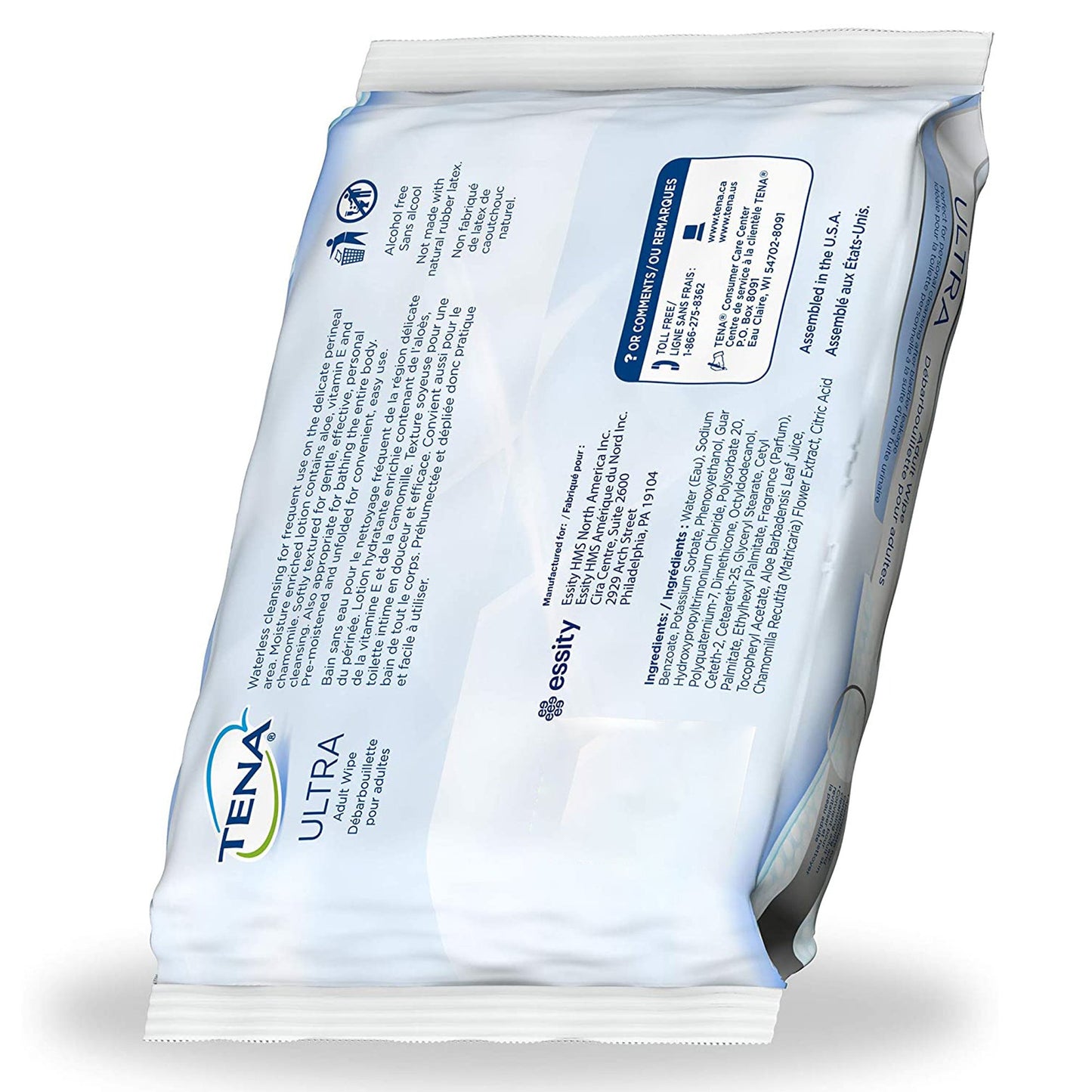 Tena UltraFlush Flushable Personal Wipes 65726