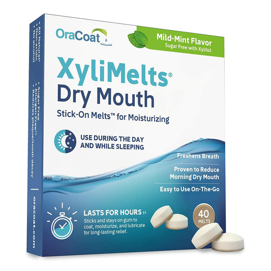 OraCoat XyliMelts Stick-On Melts for Moisturizing, Mild Mint 85593300051
