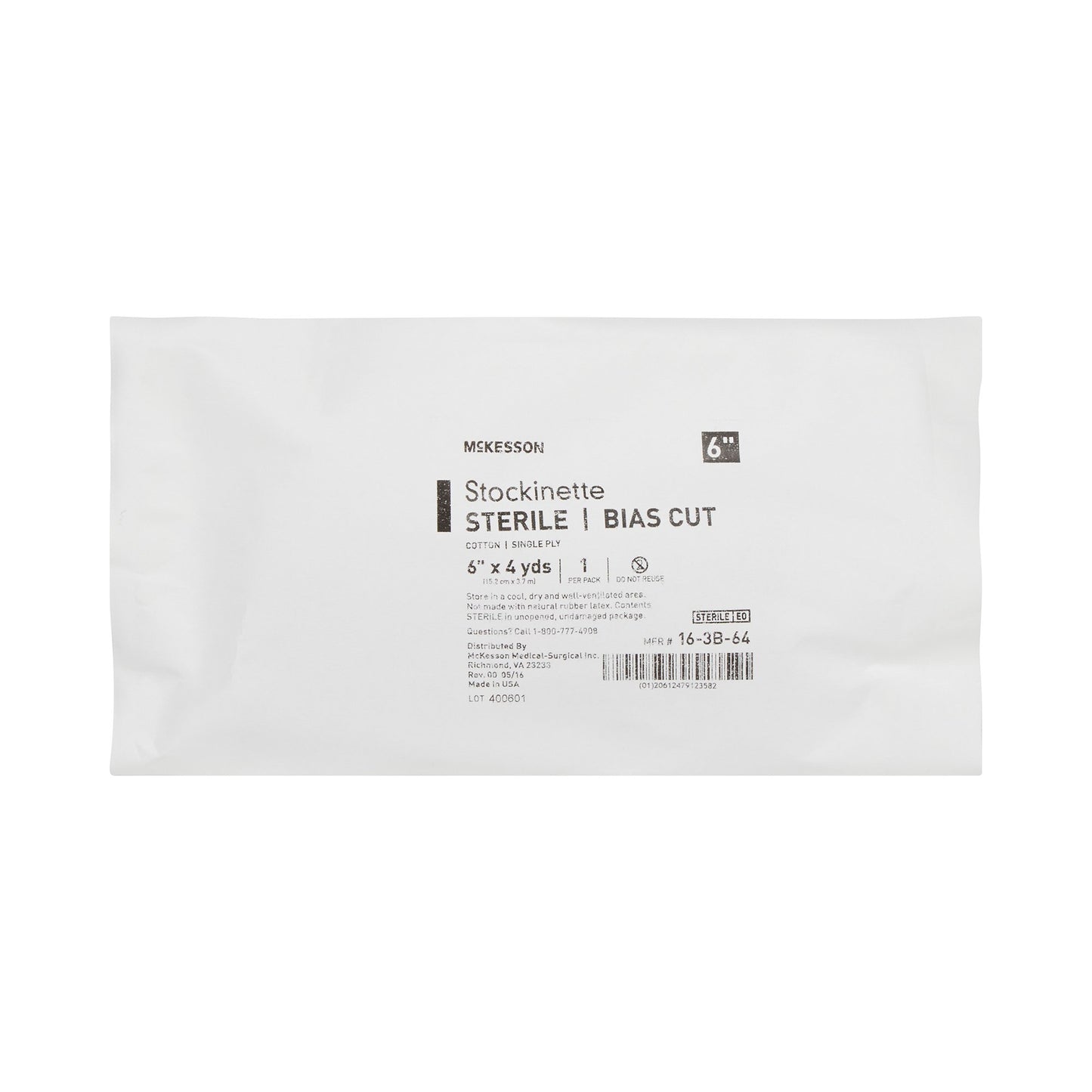 McKesson Bias Cut Stockinette, 6 Inch x 4 Yard 16-3B-64