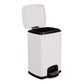 McKesson White Square Step-On Trash Can, 5 gallon 16-35269