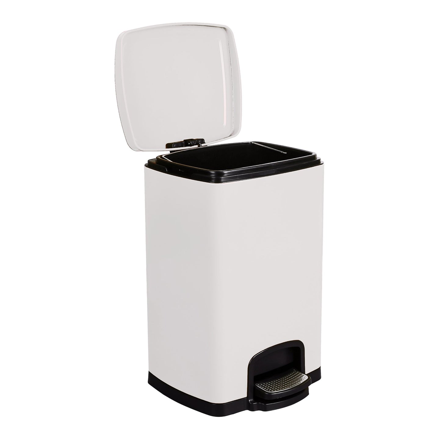 McKesson White Square Step-On Trash Can, 5 gallon 16-35269