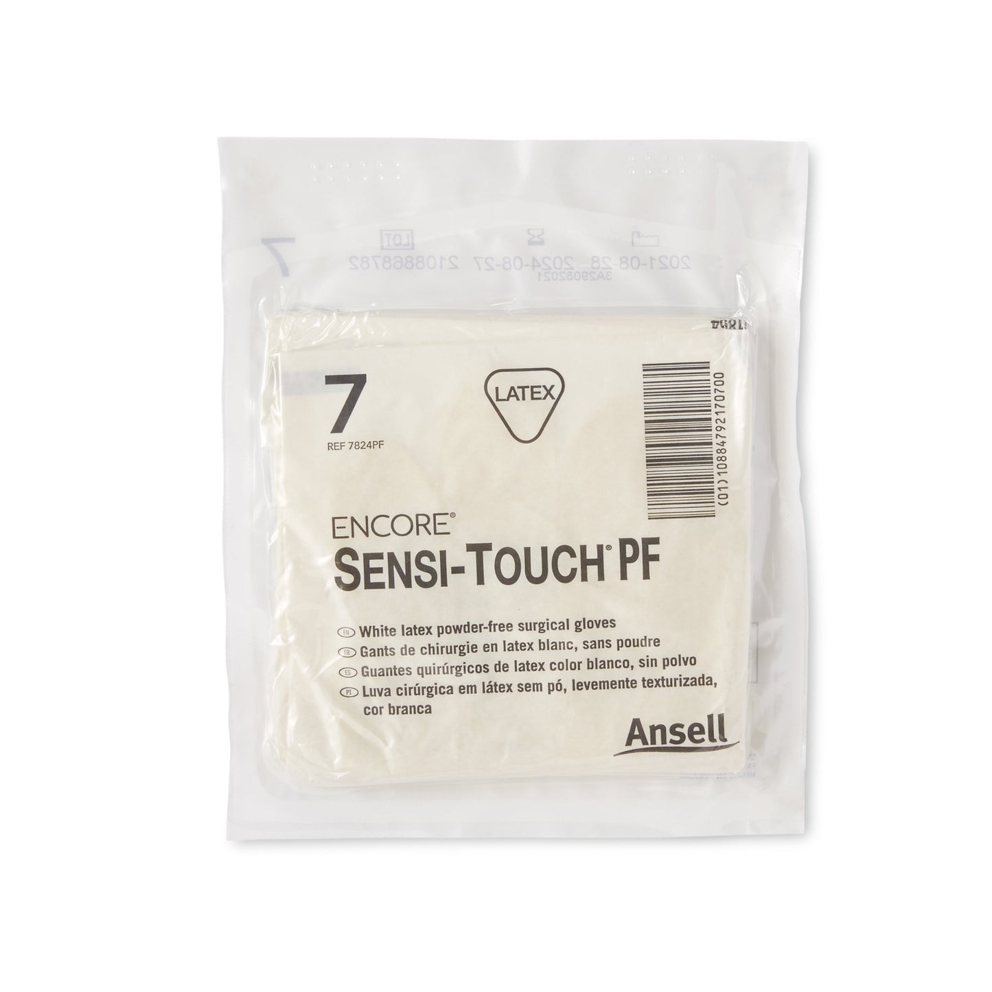 Encore® Sensi-Touch® PF Latex Surgical Glove, Size 7, Natural 7824PF