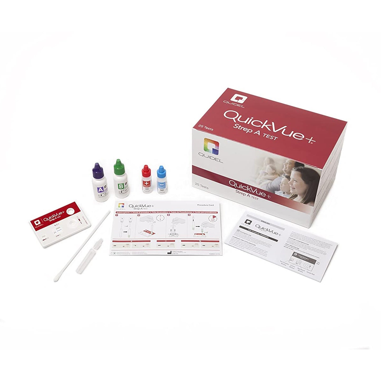 QuickVue+® Strep A Infectious Disease Immunoassay Respiratory Test Kit 20122