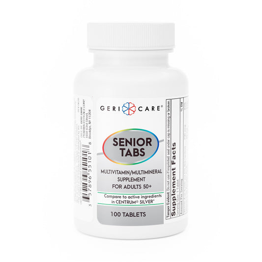 Geri-Care® Senior Tabs Multivitamin/Multimineral Supplement for Adults 50+ 551-01-GCP