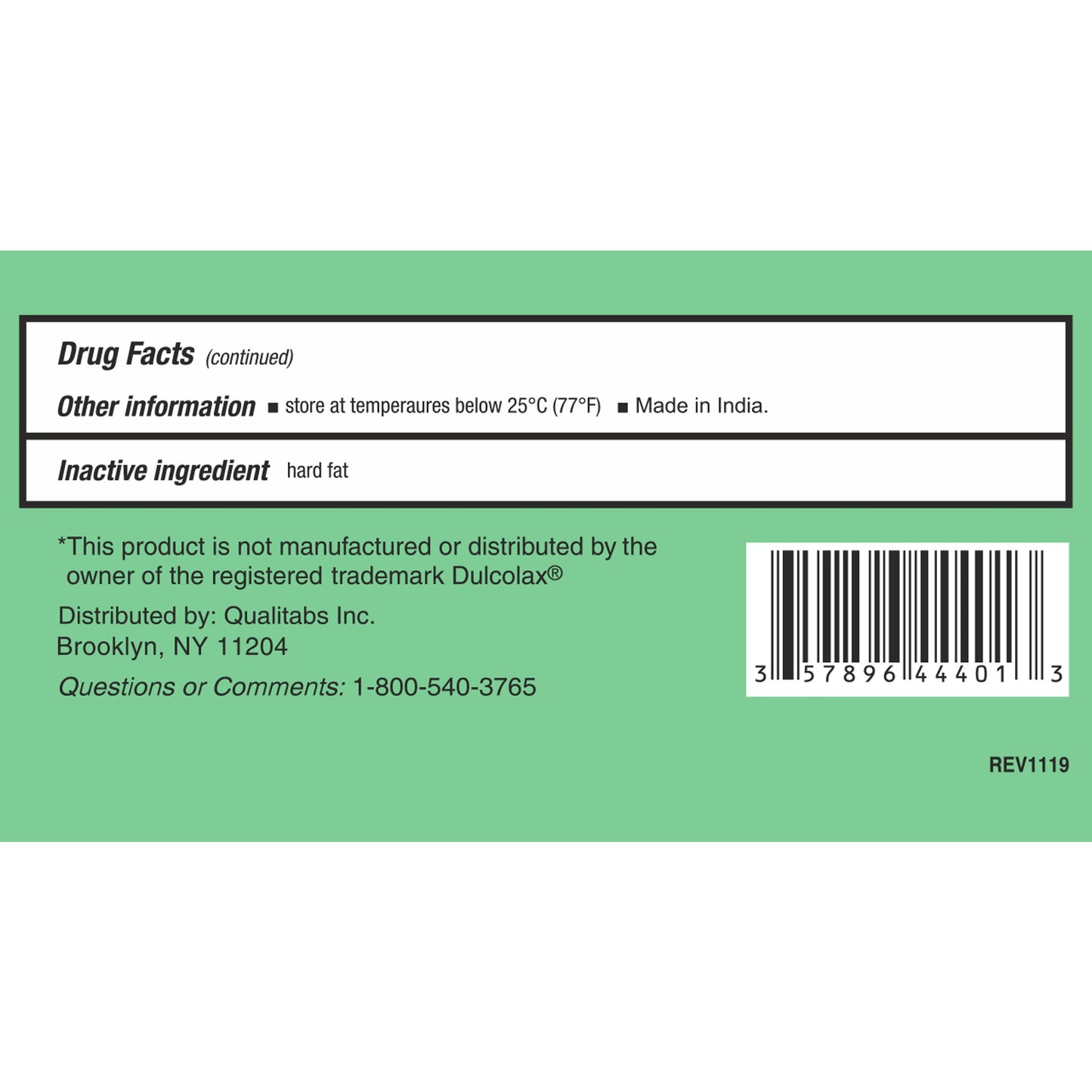 Health*Star® Bisacodyl Laxative Suppository 444-01-HST