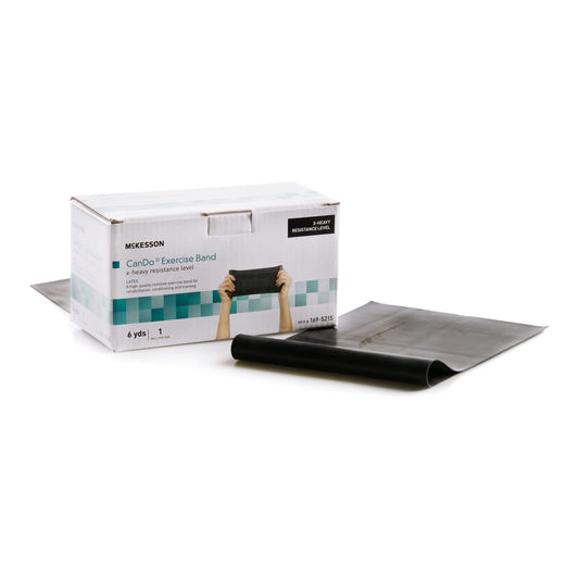 McKesson Brand McKesson Exercise Resistance Band, Black, 5 Inch x 6 Yard, X-Heavy Resistance 169-5215, 1 Each